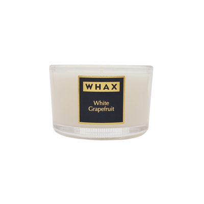 White Grapefruit Scented Jar Candle with Glass Holder