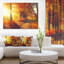 «Autumnal Trees, Sunrays», reproduction de photo sur toile tendue-1891311189-1885535598