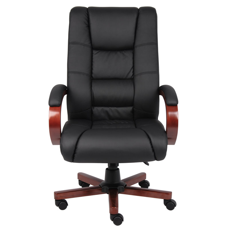 Vinyl Executive Chair, Cherry