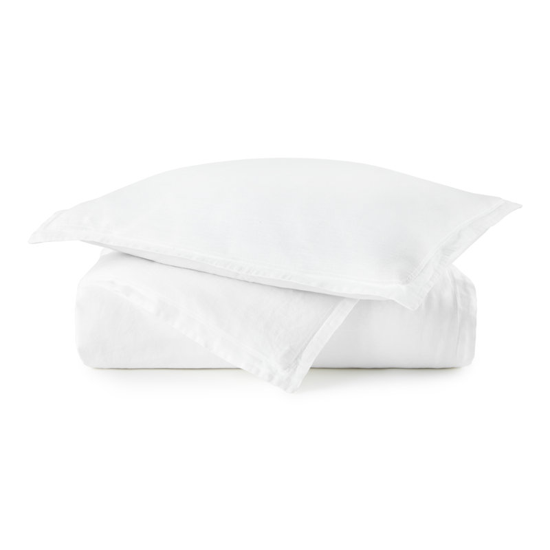 Linen Duvet Cover, Queen Duvet Cover, White