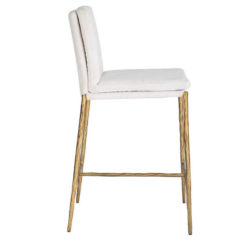Uttermost Ascend White Counter Stool