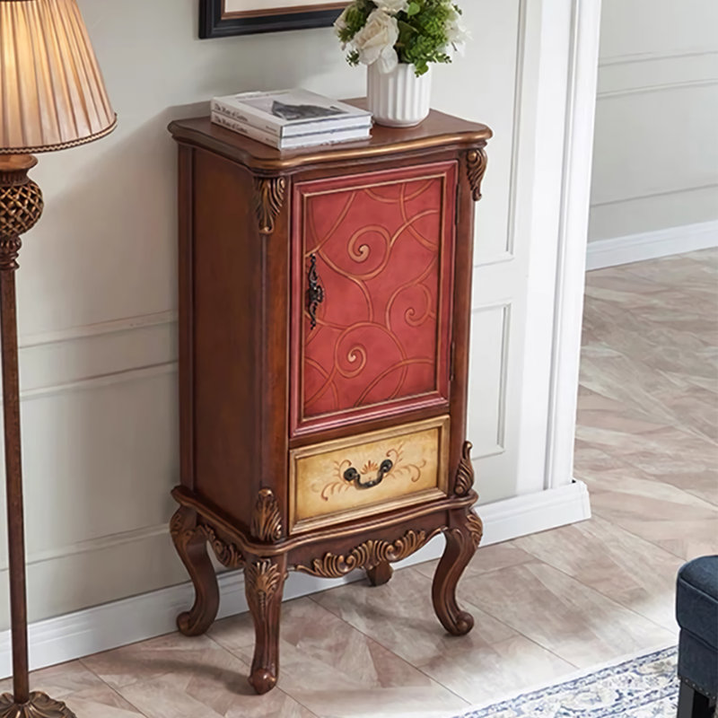 Classic Hand-Painted Birch Solid Wood Accent Chest