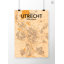 Utrecht City Map - No Frame Print-226365476