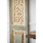 Grand panneau suspendu en bois 14 po x 78,5 po - Décoration murale blanche délavée et pièce bleue 14,1 x 1