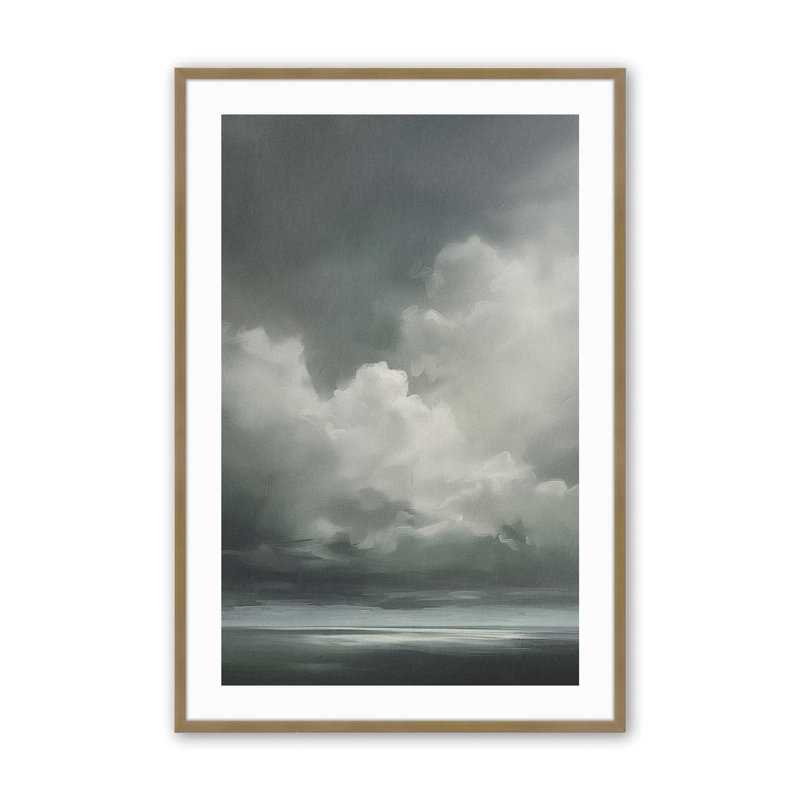 Sombre skydance II, Cadre photo simple or brossé, H 11,25 po x l 9,25 po