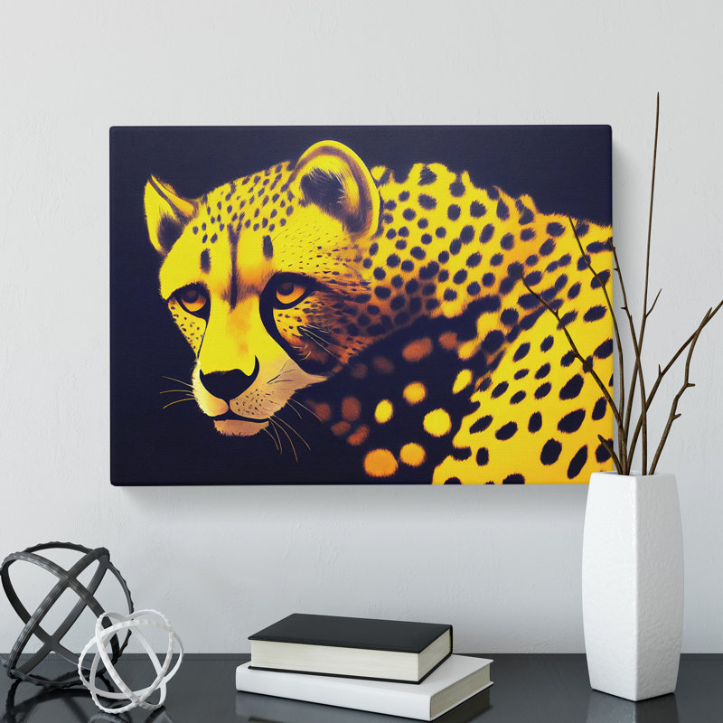 XXX-H1022-WF-8365X Striking Cheetah - Wrapped Canvas Print
