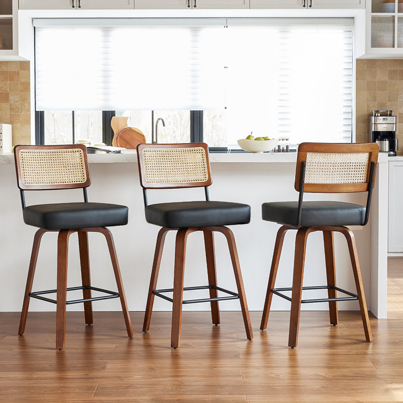 Tabouret de bar, Noir, 3