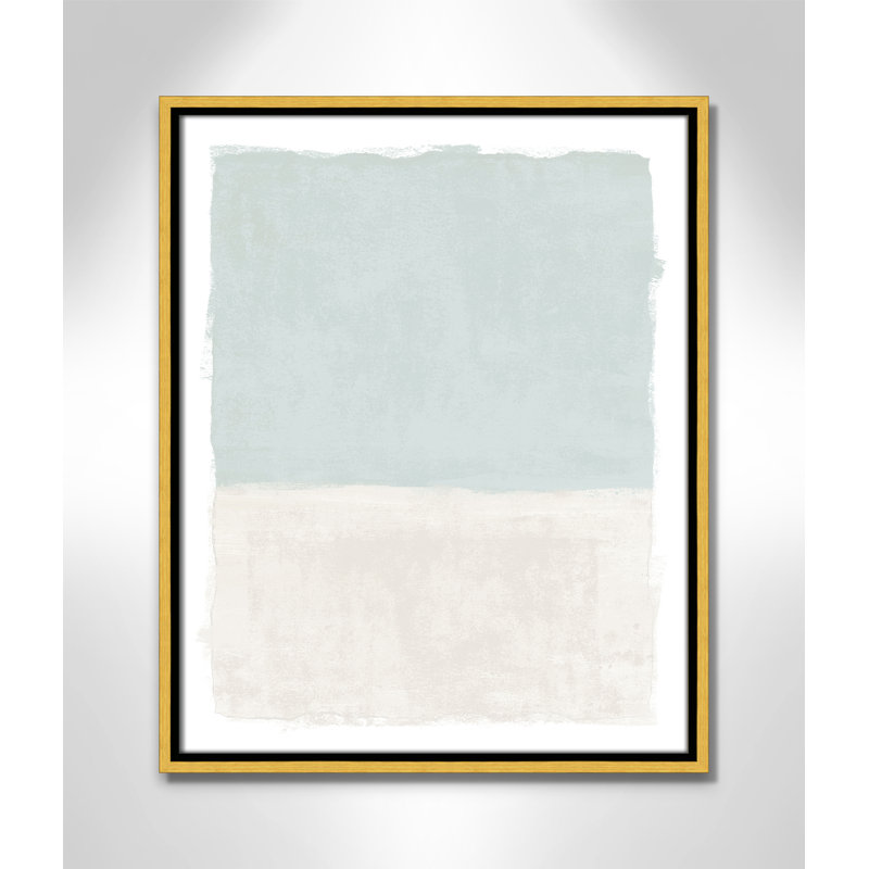 «Ocean Tides I Print» par Natalie Carpentieri, L 17,5 po x H 21,5 po, Gold Floater