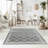 Rug Branch Kaya 5' x 8' (5'3" x 7'7") Grey/Beige Trellis Indoor Area Rug, Traditional, Low Pile, Stain-Resistant Carpet - Living Room, Bedroom, Dining Room, and Kitchen-274787405