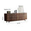 Meuble télé simple en bois massif brun