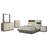 Rolston 4-Piece Eastern King Bedroom Set with Nightstand, Dresser and Mirror, Grey Oak and Almond-135207704-107416342
