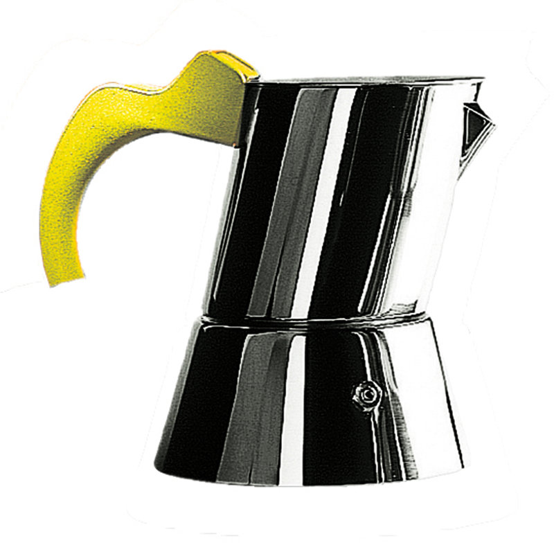 Ergonomica Coffee Maker 4/6 Cups - 1 Piece, Yellow, 6.37" H x 4.75" W x 6.75" D