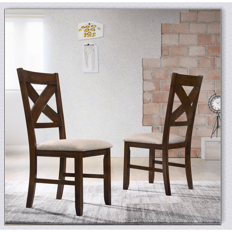 Ensemble de chaises rembourrées Raven, Marron foncé