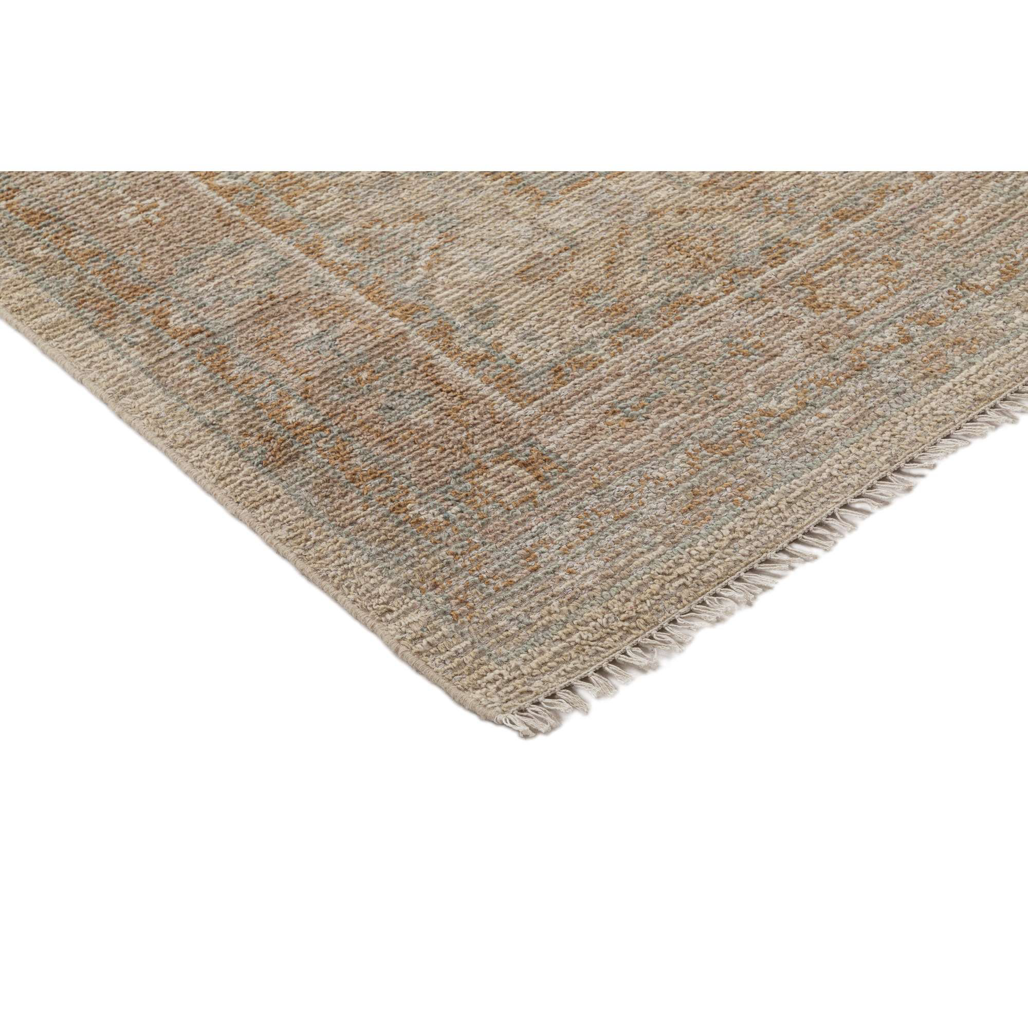 Hand Knotted Wool Nordic Rug, Rectangle 5"x 8"