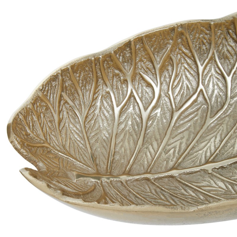 Richy Metal Decorative Bowl 1, Gold
