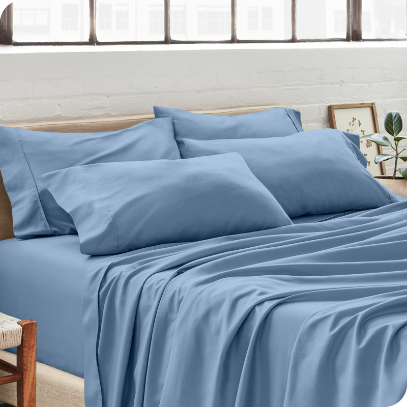 Ultra-Soft Microfiber Pillowcase, Coronet Blue, 4 King Pillowcases
