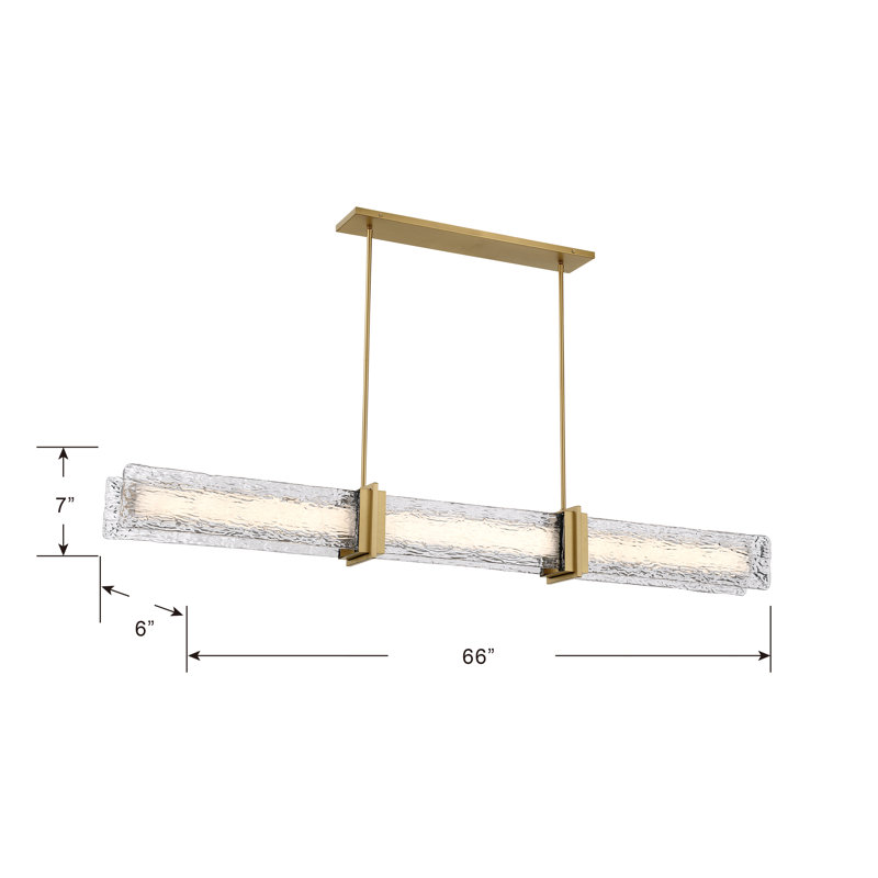 Lumina 66" LED Linear Chandelier
