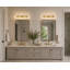 Meuble-lavabo moderne à 5 lumières DEL doré avec cristal -918885104