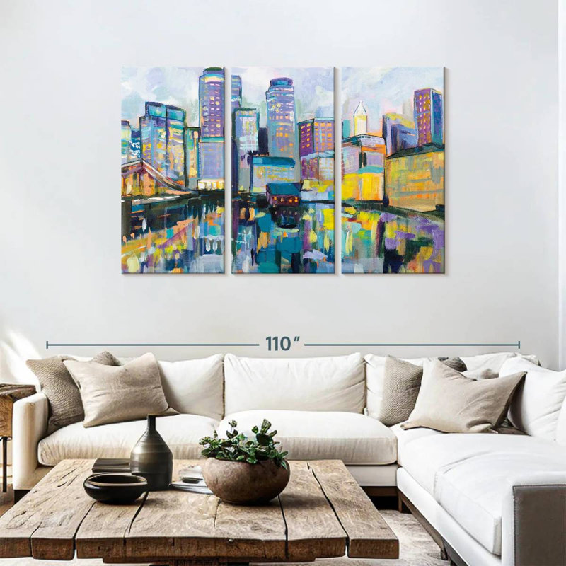 Sireci Boston Harbor, 48" H x 74" W