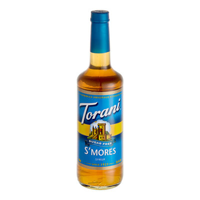 Torani Sugar-Free S'mores Flavoring Syrup 750 mL Glass Bottle WS-880379021