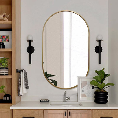 Miroir ovale 20 po x 33 po