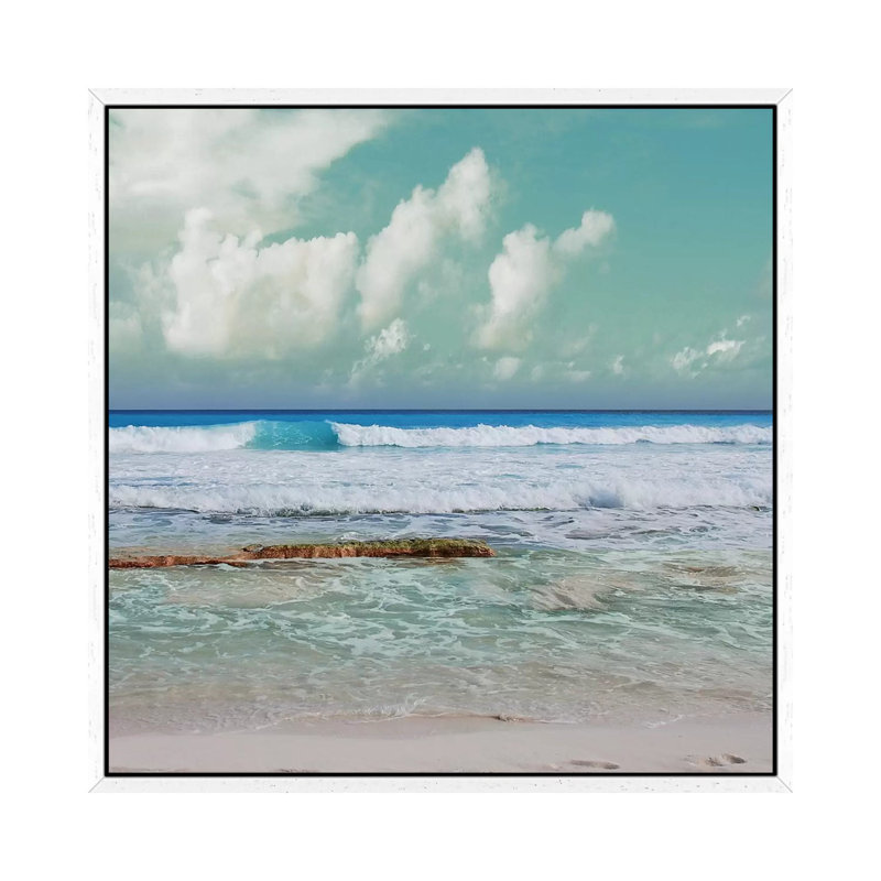 Cancun Magic I by Nan - Painting on Canvas, 66.04 cm H x 66.04 cm W, White Framed