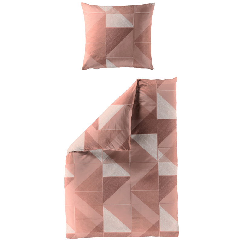 Geometric Shapes Duvet Cover Set with Pillowcases Included, 135 x 200cm Duvet Cover + 1 Standard Pillowcase