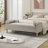 Upholstered Flip Top Storage Bench With Bolster Pillows-745279421