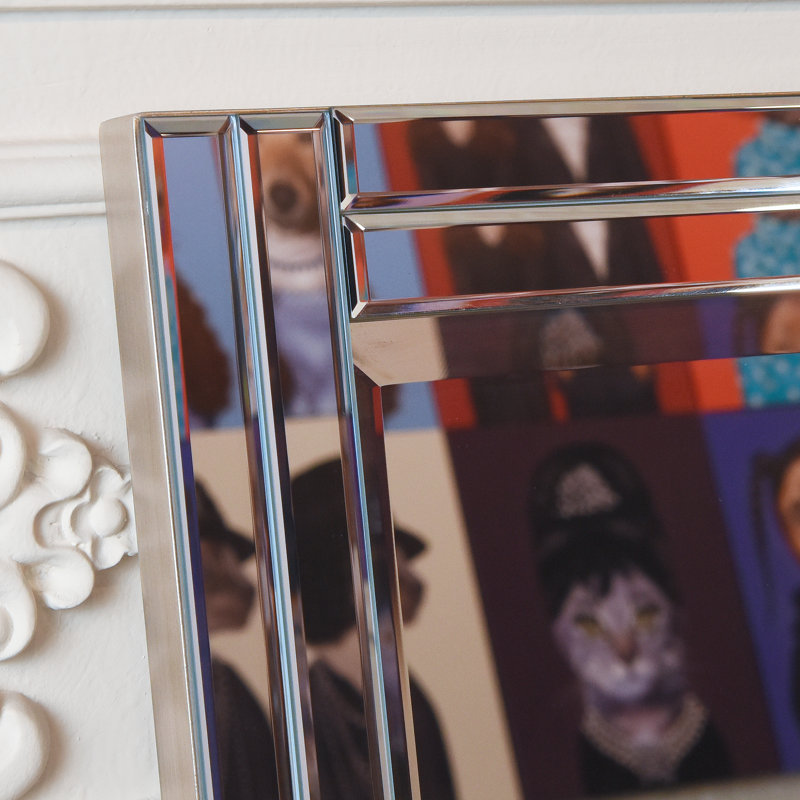 Gauna Solid Wood Rectangle Mirror