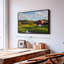 Nature «Green Fields Red Barn Wall Art»-101779310