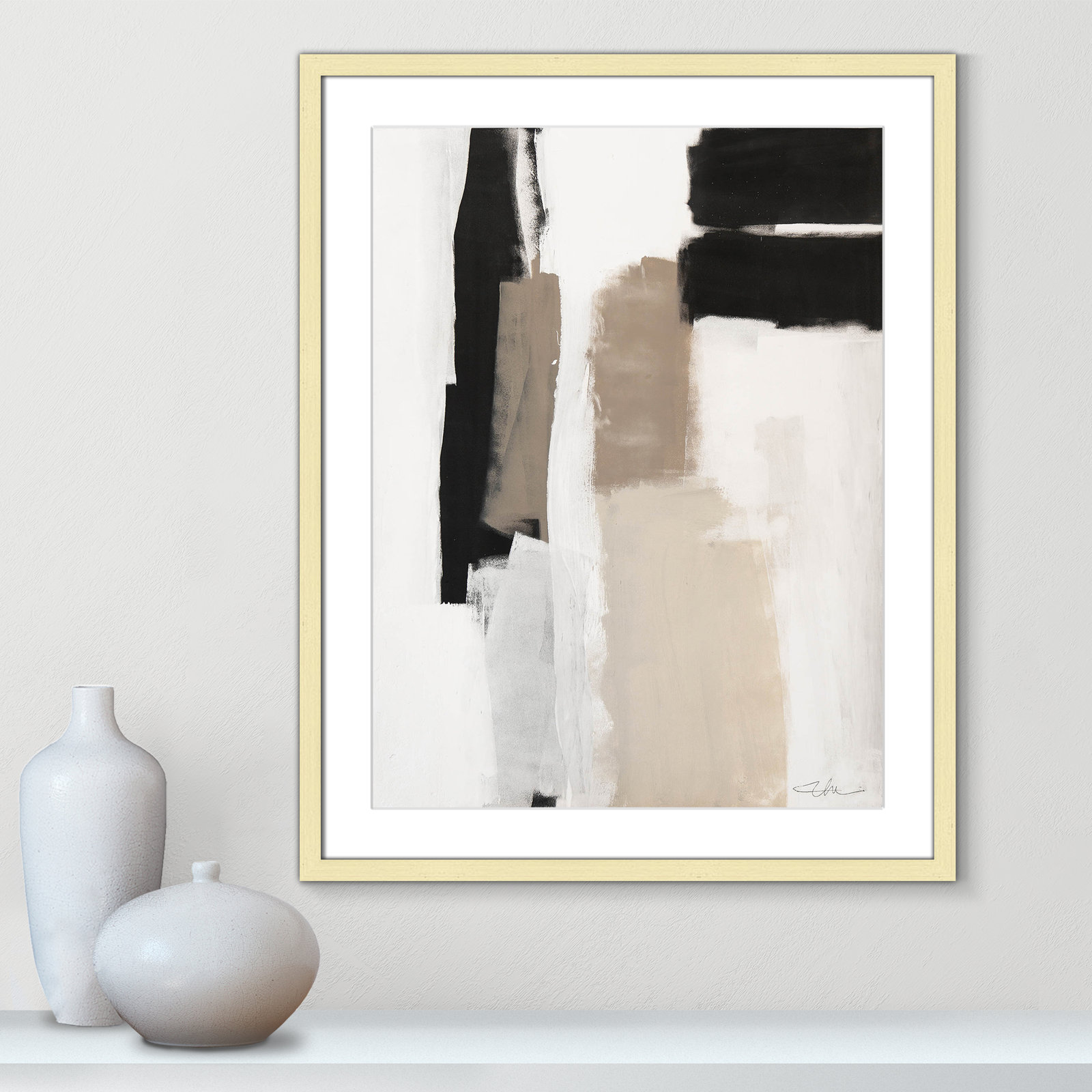 Earth Scapes II Print, 29.5" H x 23.5" W x 1.25" D, Gold Matted Picture Framed