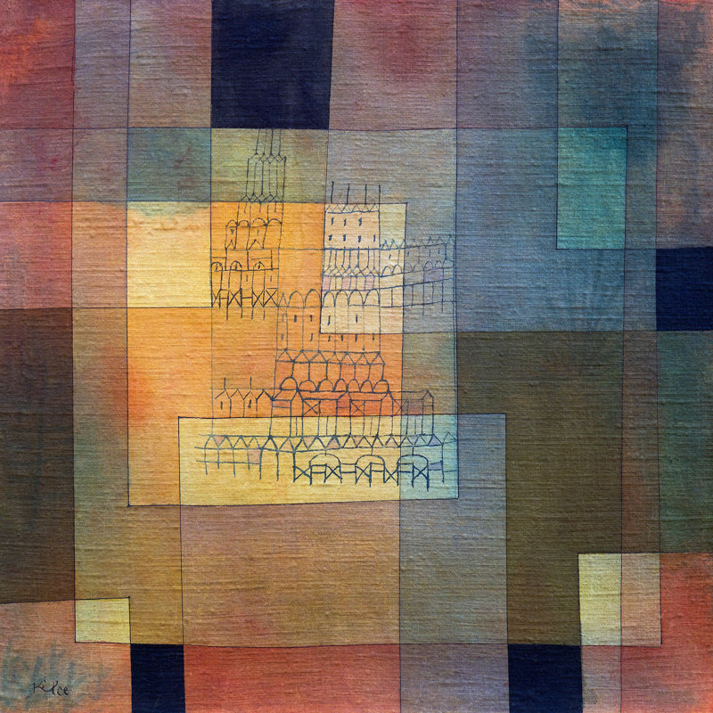 Polyphonic Architecture by Paul Klee - Wrapped Canvas Print, 70cm H x 70cm W x 4cm D