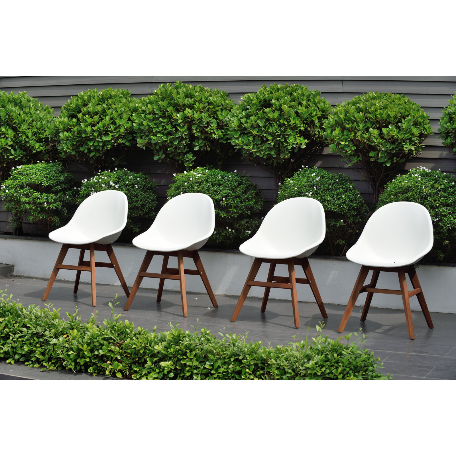 Anautica 59" Eucalyptus Patio Dining Set