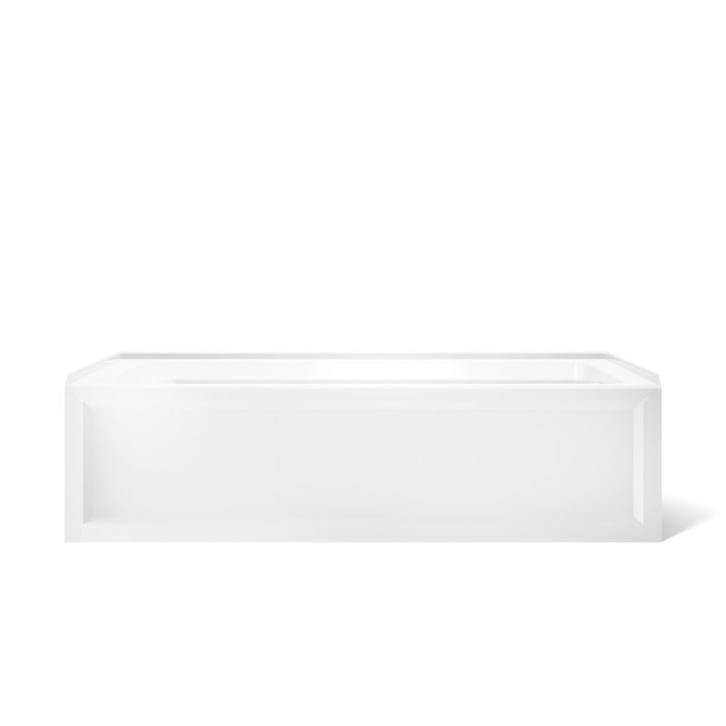 Archer® 72" x 36" Alcove/Tile in Soaking Bathtub, Right, White