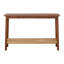 Calais 48in Acacia Wood Console Table with Shelf (Warm Chestnut)