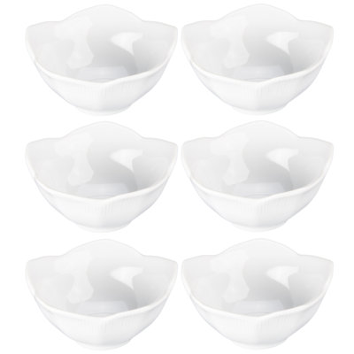 Set Of 6, Lotus Bowls, 2-Ounce, 3.5"