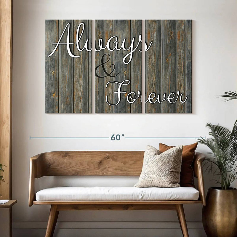 Tergel Always Forever Typography, 32" H x 50" W