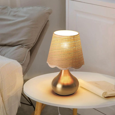 Small Table Lamp - Brass Gold Mini Table Lamps For Bedroom Vinta...