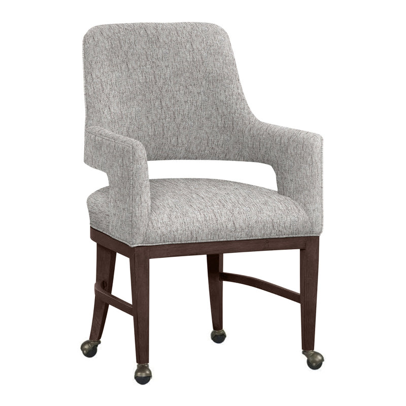 Chaise avec accoudoirs Josie, Fumée 9508, Tabac