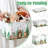Woodland Animals Storage Basket – Collapsible Rectangular Bin With Handles, Bear, Fox, And Deer Design For Nursery, Baby Shower, Birthday, Or Home Organization