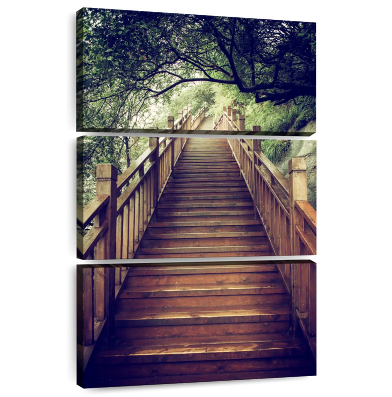 Escalier en bois Lilie Mountain, H 32 po x l 20 po