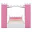 Lit plateforme en bois avec tablette de rangement Castle-121082685
