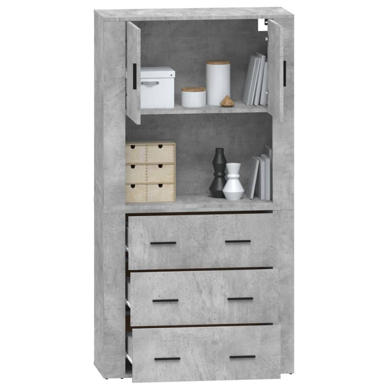 Vidaxl 80cm Sideboard, Gray
