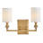 Moore Two-Light Wall Sconce w/ Linen Shades