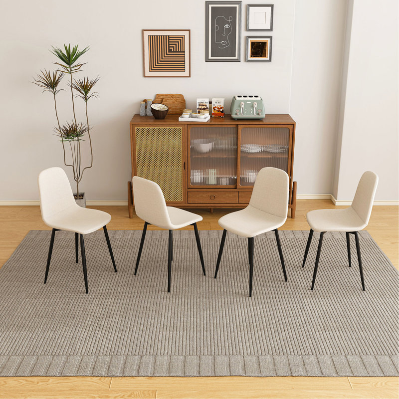 Chaises de salle à manger Modern, Beige