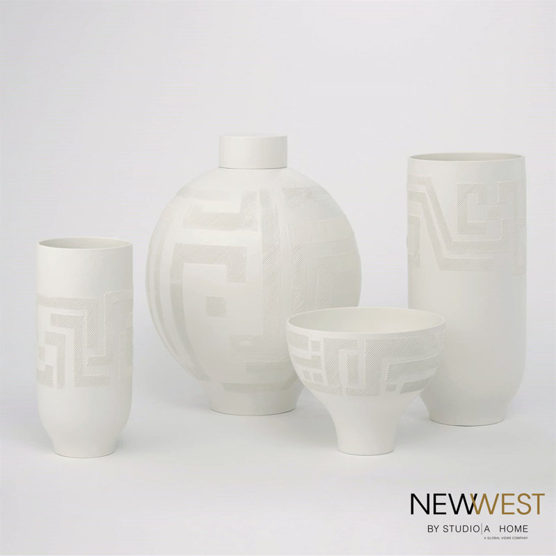 Chaco Lidded Jar-Matte White