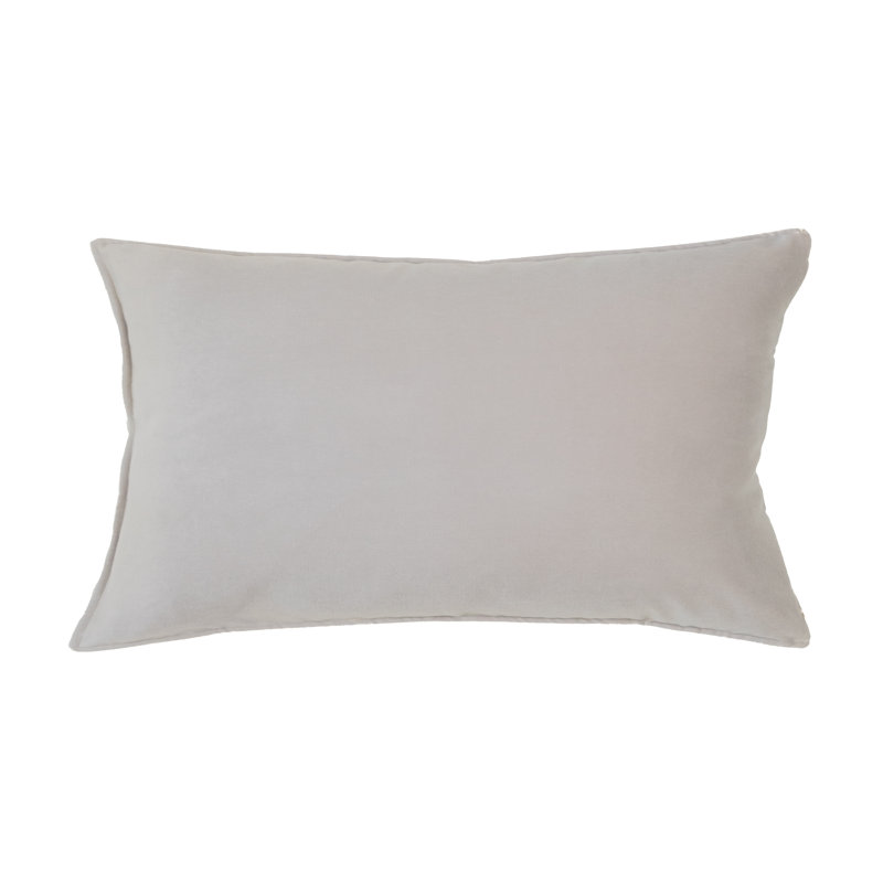 Housse et insert de taie décorative en velours lavable Franklin , Très grand lit, Zinc