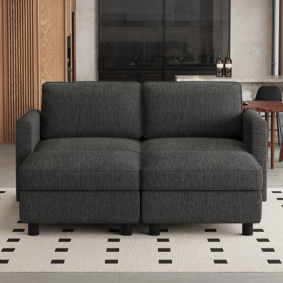 Loveseat With Ottomans For Multi-Purpose Relaxation Space