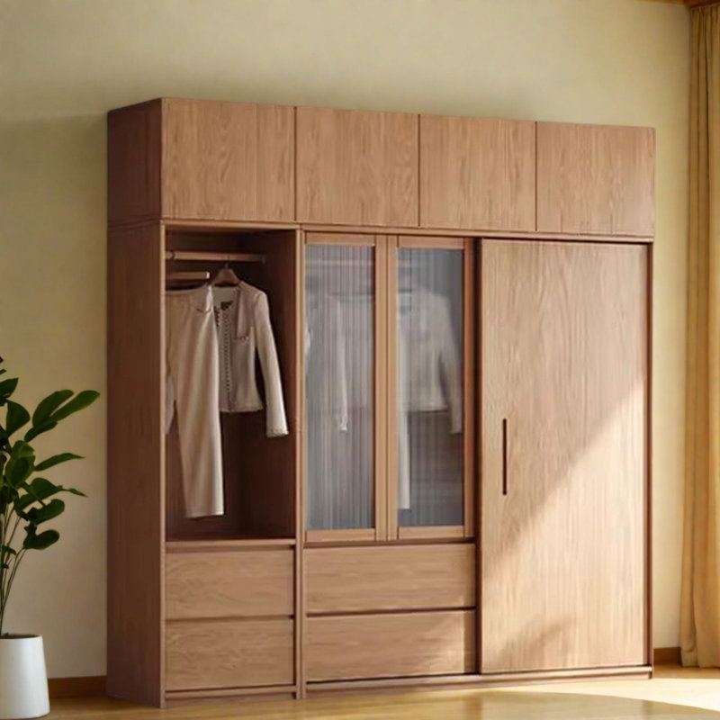 Armoire simple et multifonctionnelle, H 98,43 po x l 94,49 po x P 23,62 po