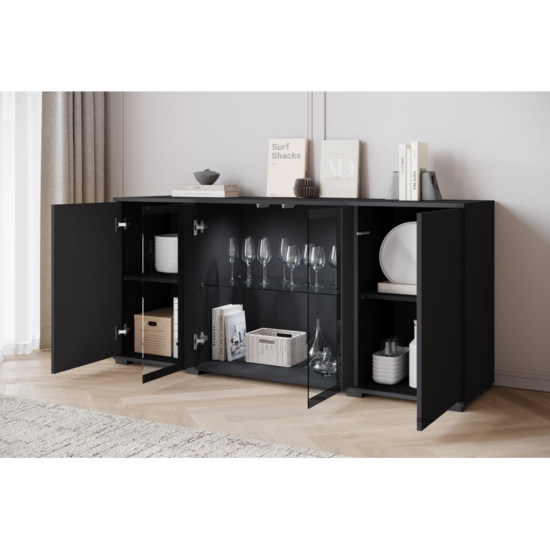 Borut 150cm Sideboard, Black